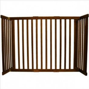Dynamic Accents 30" Kensington Wood Gate In Two Sizes-Mahogany Small