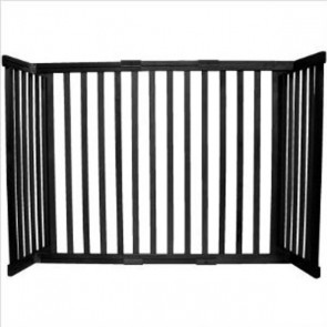 Dynamic Accents 30" Kensington Wood Gate In Two Sizes-Black Small