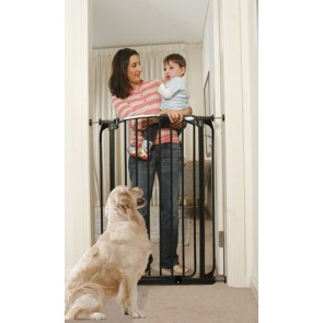 Dreambaby Extra-Tall Swing Close Security Gate In Two Colors (No Extensions Included)-Black