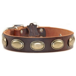 Dean and Tyler TRetro Rulz Dog Colar Black-17in-19in