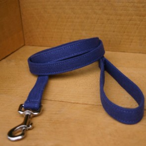 The Good Dog Company Hemp Basic Leash Collection-3/4"" Blue Hemp Basic Canvas 6Ft. Standard Leash