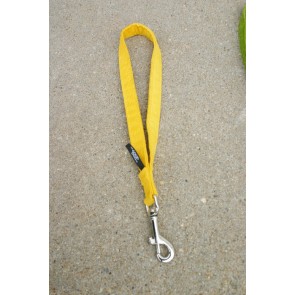 The Good Dog Company Hemp Corduroy City Leash Collection-Marigold 3/4"" Hemp Corduroy City Leash