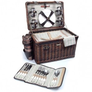 Picnic and Beyond Willow Picnic Basket - The Enchanted Evening Collection - A
