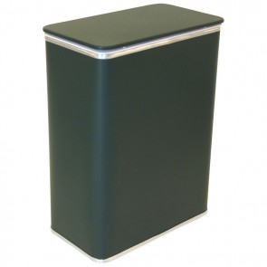 Budget Series Diamond Pattern Vinyl Jumbo Hamper - Green/Silver WCR-2291GRSV