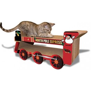 Imperial Cat Holiday Scratch 'n Shapes Christmas Train Scratcher
