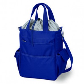 Picnic Time Activo Insulated, multi-pocket tote w/waterproof lining-Navy