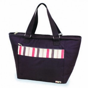 Picnic Time Topanga Lg, insulated shoulder tote w/waterproof liner-Moka