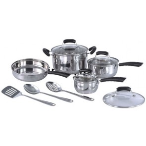 Sunpentown 11-pieces Stainless Cookware Set
