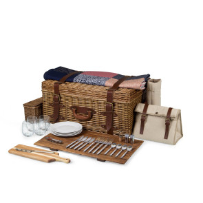 Picnic Time Charleston Picnic Basket Natural Canvas