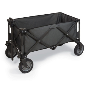 Picnic Time Adventure Wagon Folding Utility Wagon Dark Grey