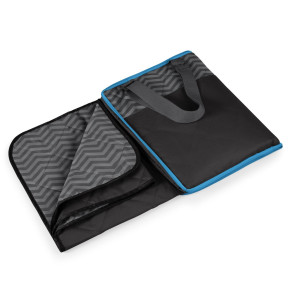 Picnic Time Vista Outdoor Blanket Blue with Waves print Waves Collection