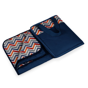 Picnic Time Vista Outdoor Blanket Gray with Vibe print Vibe Collection