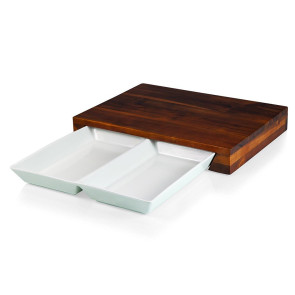 Picnic Time Mescolare Salad Bowl Serving Set Acacia