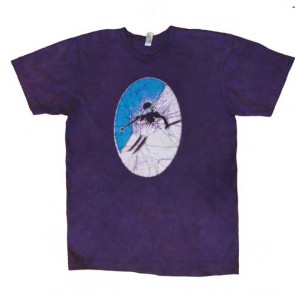 Purple Powder Shredder Batik Tshirt by Peak to Peak Batiks