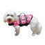 Nylon Dog Life Jacket Medium Pink Bubbles