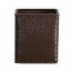 Carter Wicker Waste Basket Chocolate