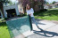Deluxe Pocket Fence Kit with Posts Block Driveway